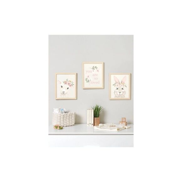 Modern Moments Baby Nursery Artwork 3 pack set by Gerber    C1 - Picture 3 of 6